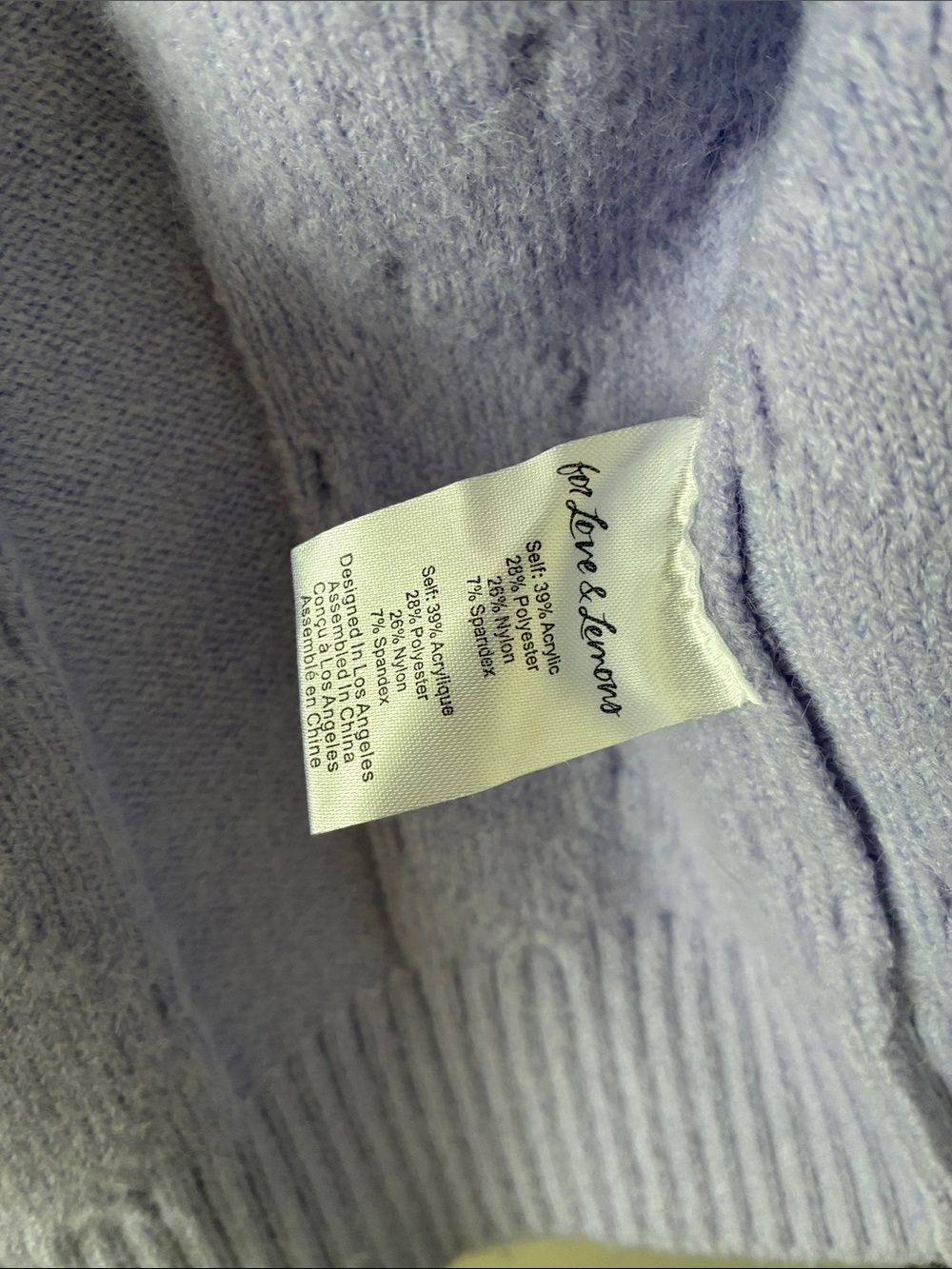 For love and lemons lavender cardigan - Picture 4 of 5